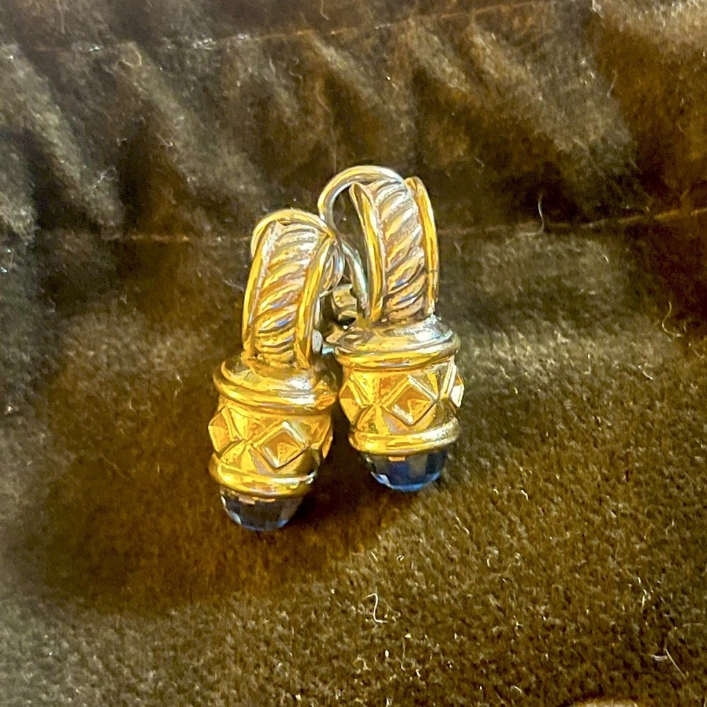 John Hardy Dot Collection Topaz Earrings